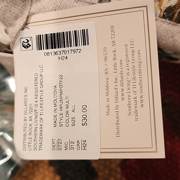 NWT Southern Living Festive Fall Collection Heirloom Pumpkin Oven Mitt and Apron - Picture 5 of 7